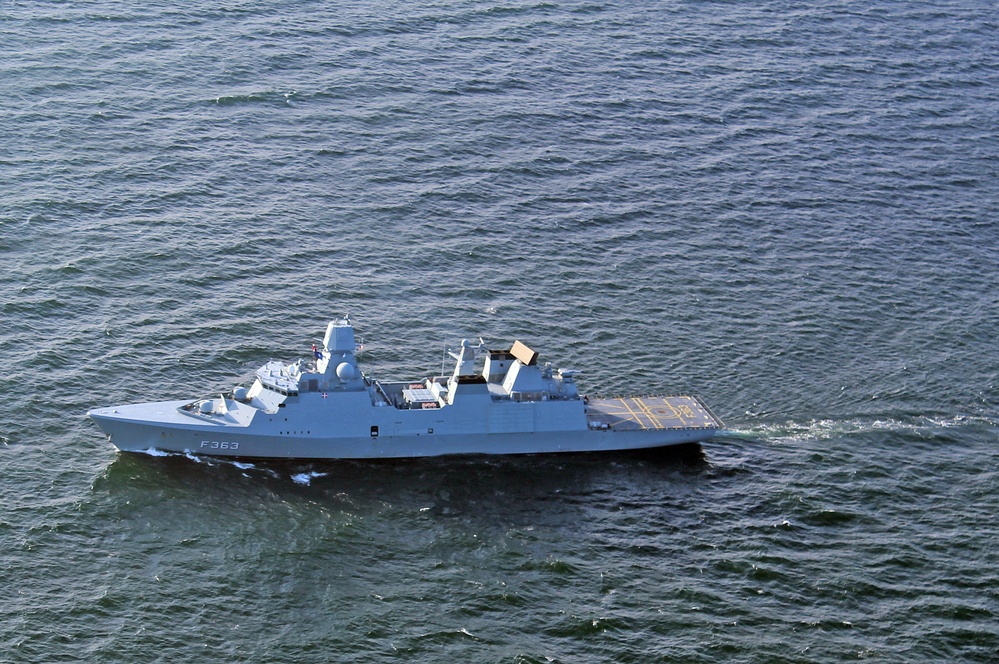 USS Mount Whitney and NATO Allies Steam in Formation