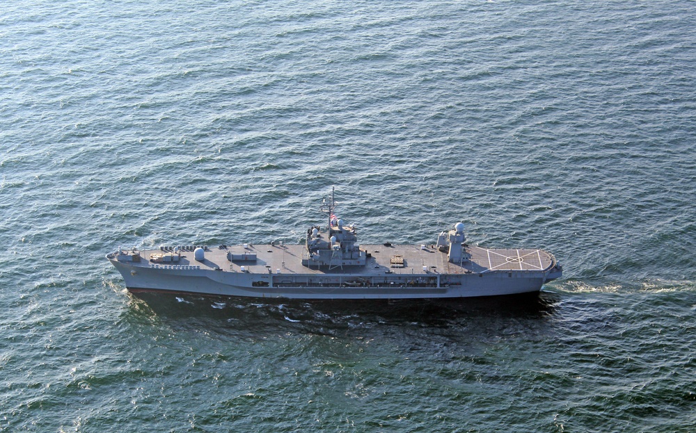 USS Mount Whitney and NATO Allies Steam in Formation