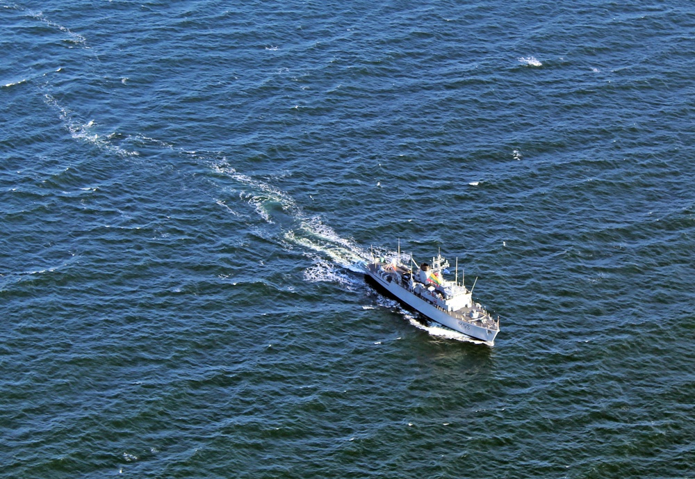 USS Mount Whitney and NATO Allies Steam in Formation