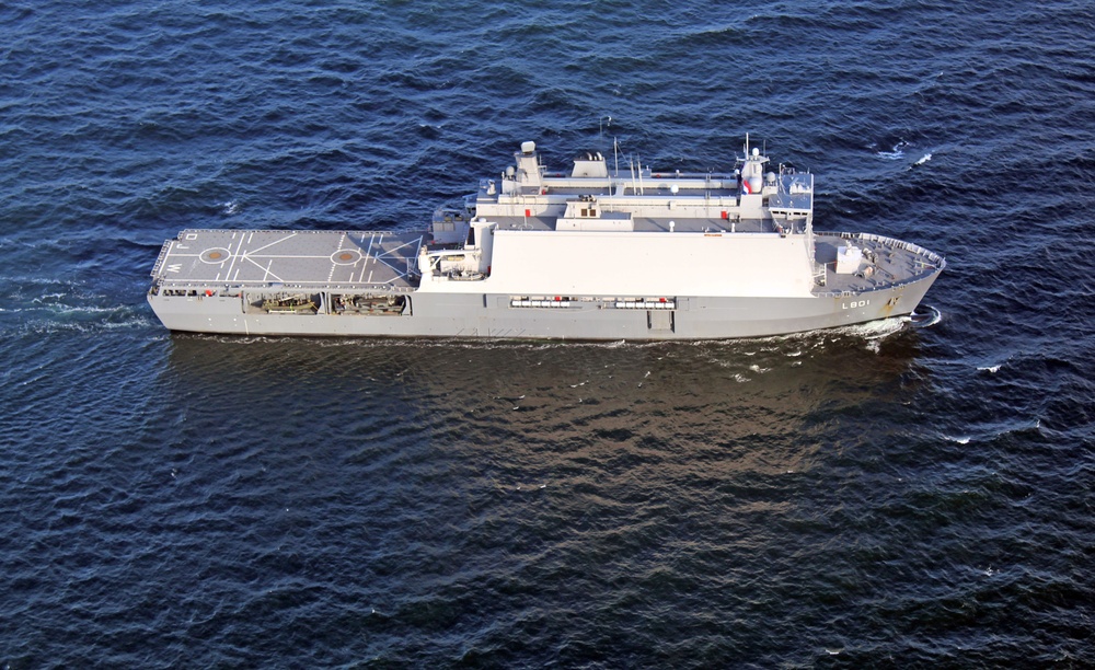 USS Mount Whitney and NATO Allies Steam in Formation