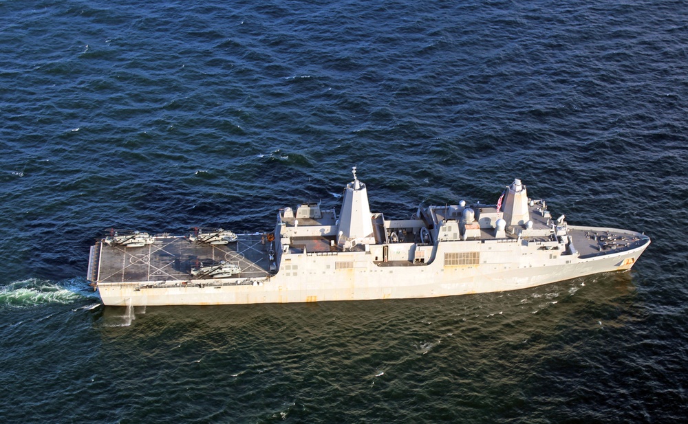 USS Mount Whitney and NATO Allies Steam in Formation