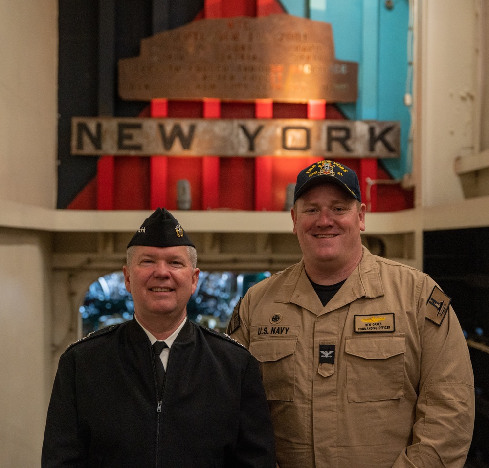 Admiral Ishee Visits USS New York