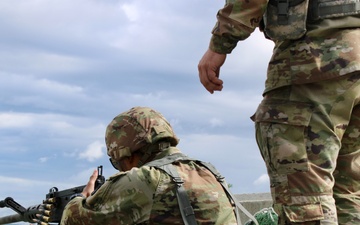 876th Brigade Engineer Battalion Soldier Conduct Weapons Training