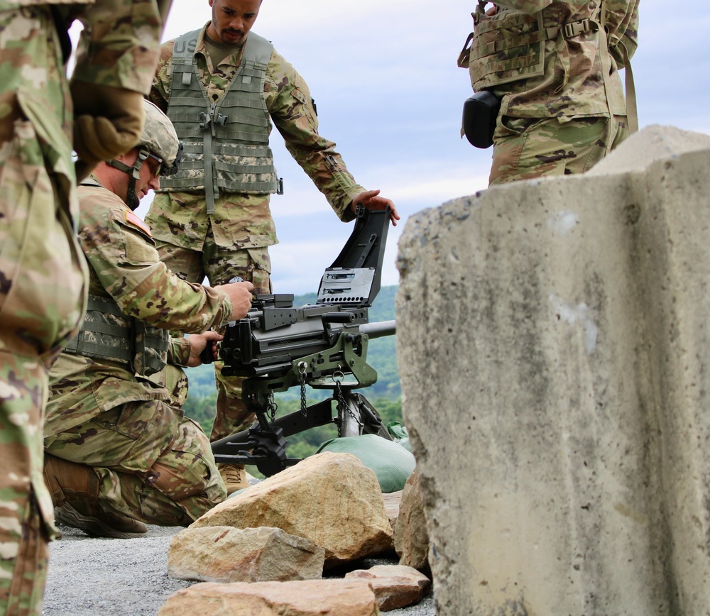 876th Brigade Engineer Battalion Soldier Conduct Weapons Training