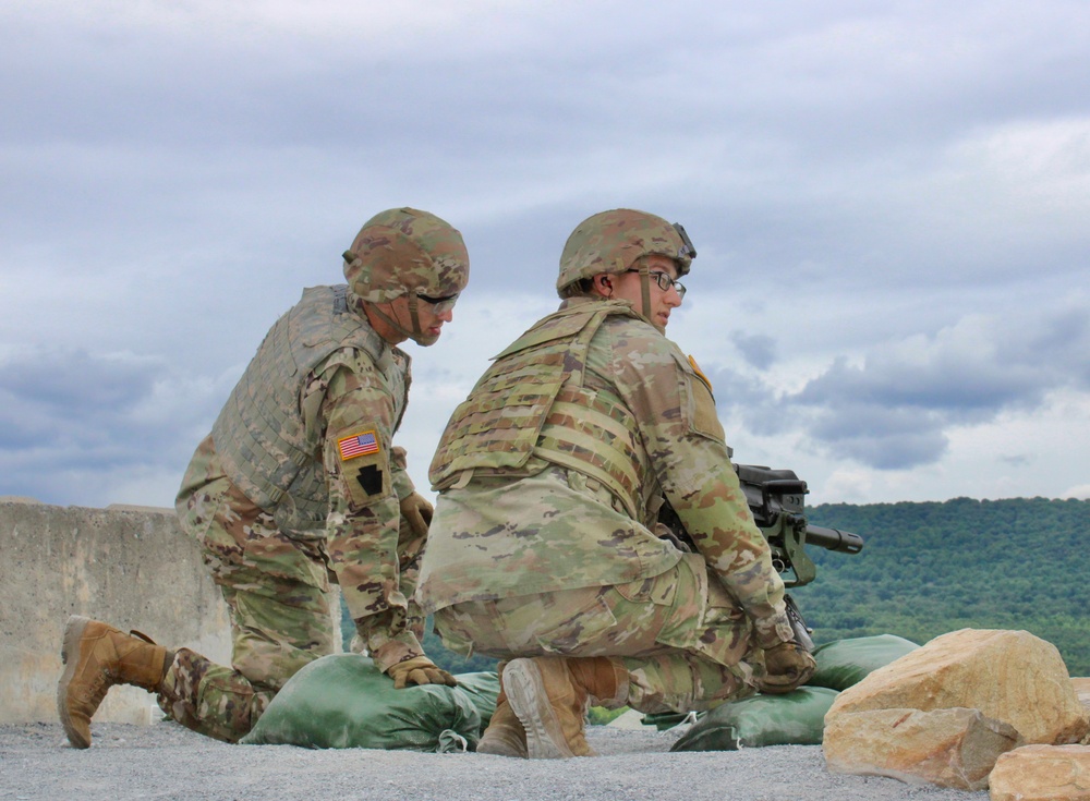 876th Brigade Engineer Battalion Soldier Conduct Weapons Training