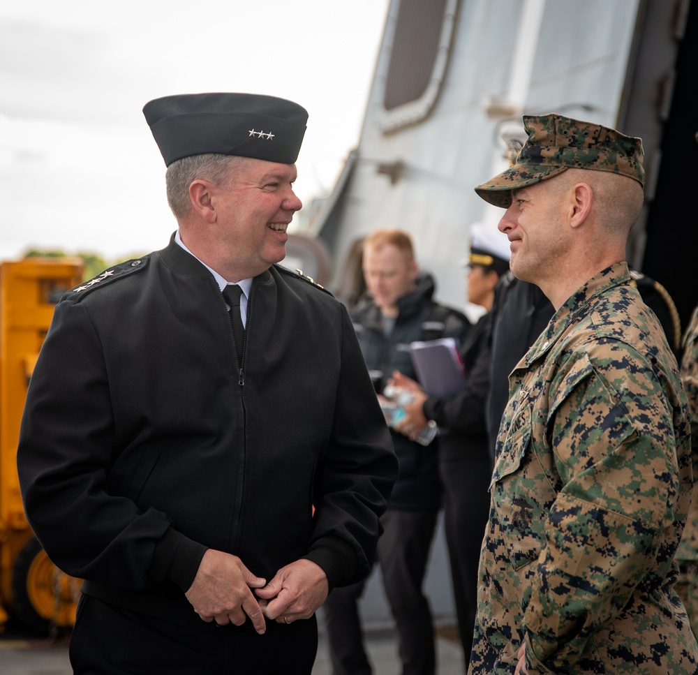 Admiral Ishee Visits USS New York