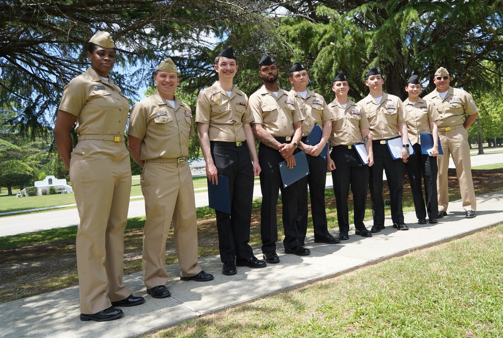 NWS Yorktown promotion ceremony at Missile Park