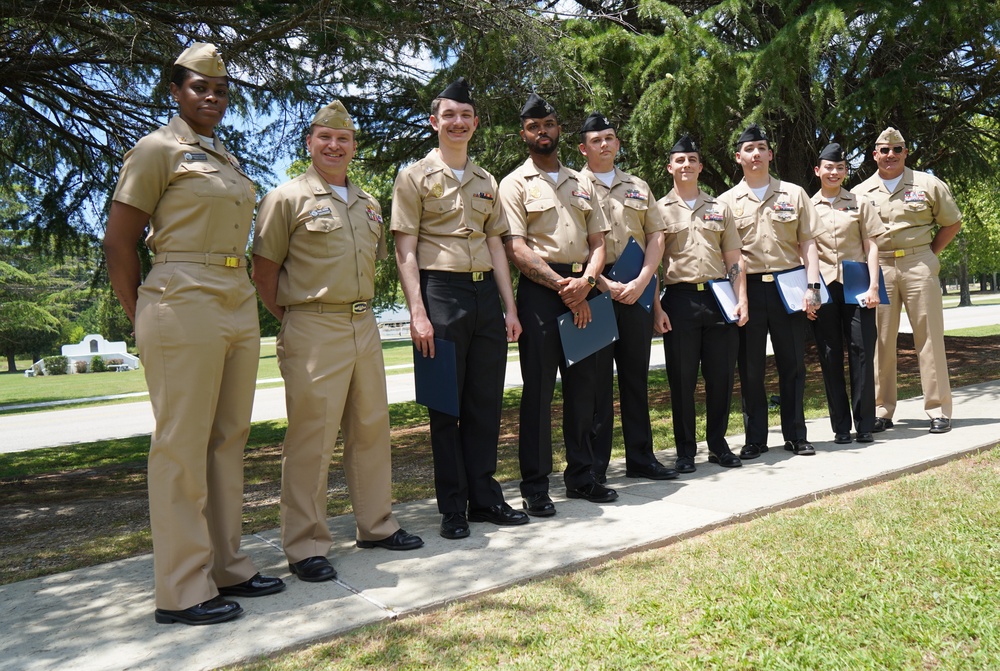 NWS Yorktown promotion ceremony at Missile Park