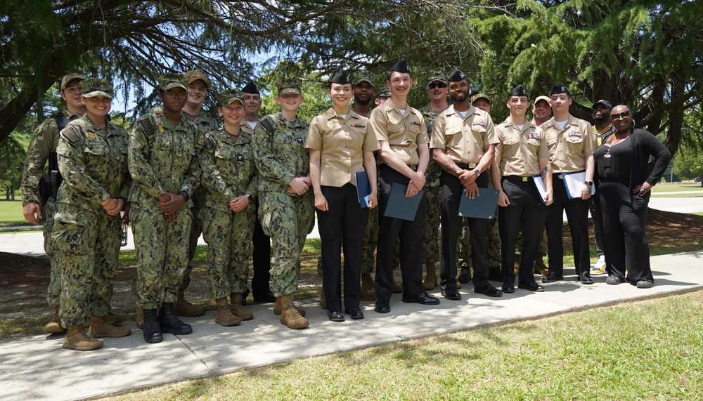 NWS Yorktown promotion ceremony at Missile Park