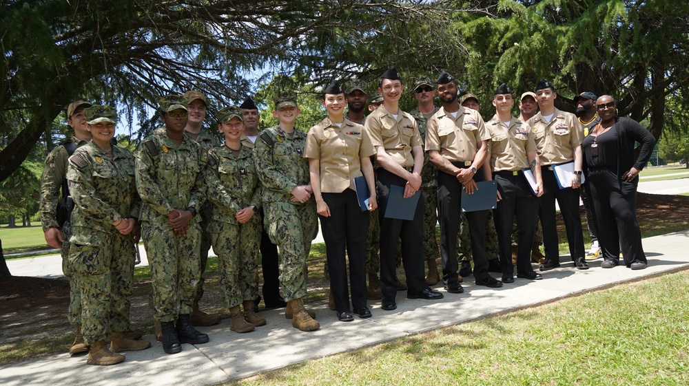 NWS Yorktown promotion ceremony at Missile Park