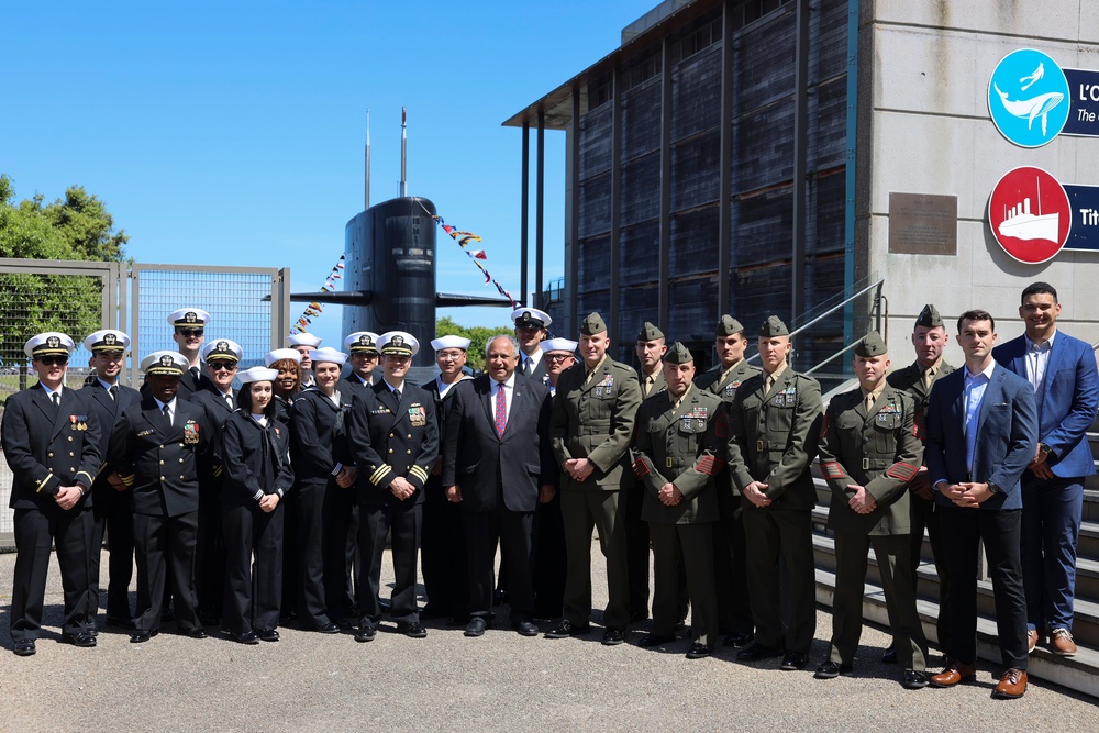 Secretary of the Navy, WSP ARG-24th MEU (SOC) Attend D-Day 80 Ceremony