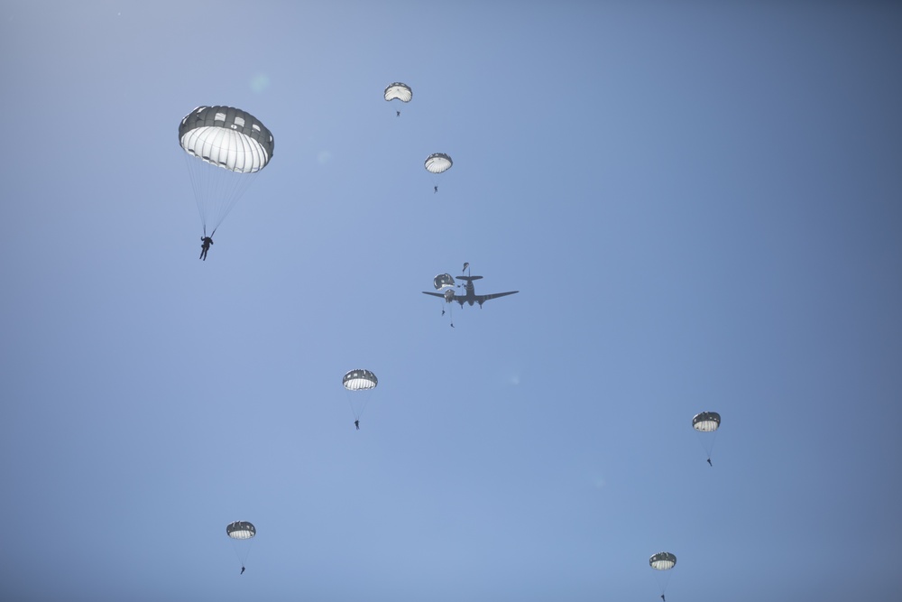 Servicemembers conduct 1,300 strong jump over Normandy to celebrate D-Day 80