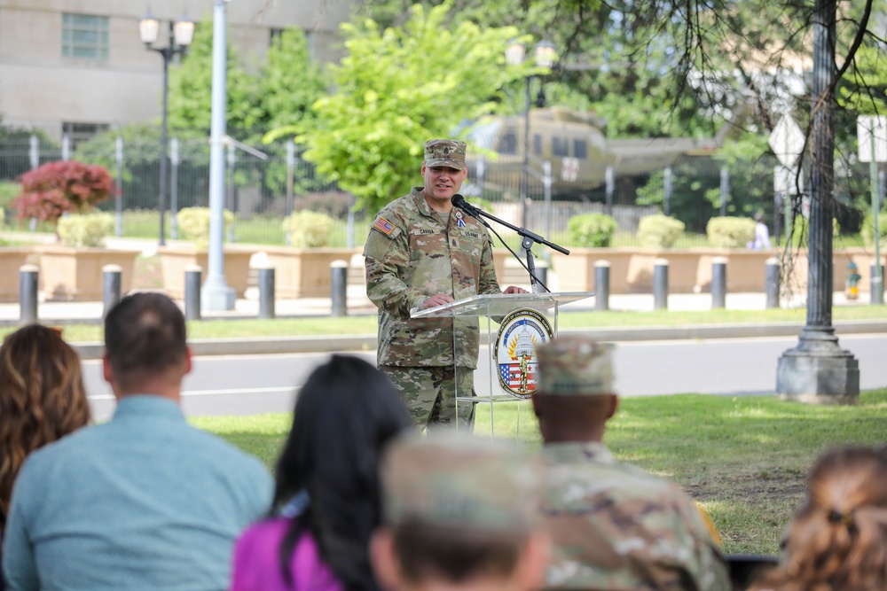 District of Columbia National Guard Holds Retirement Ceremony For Command Sgt. Maj. Jose Cavada