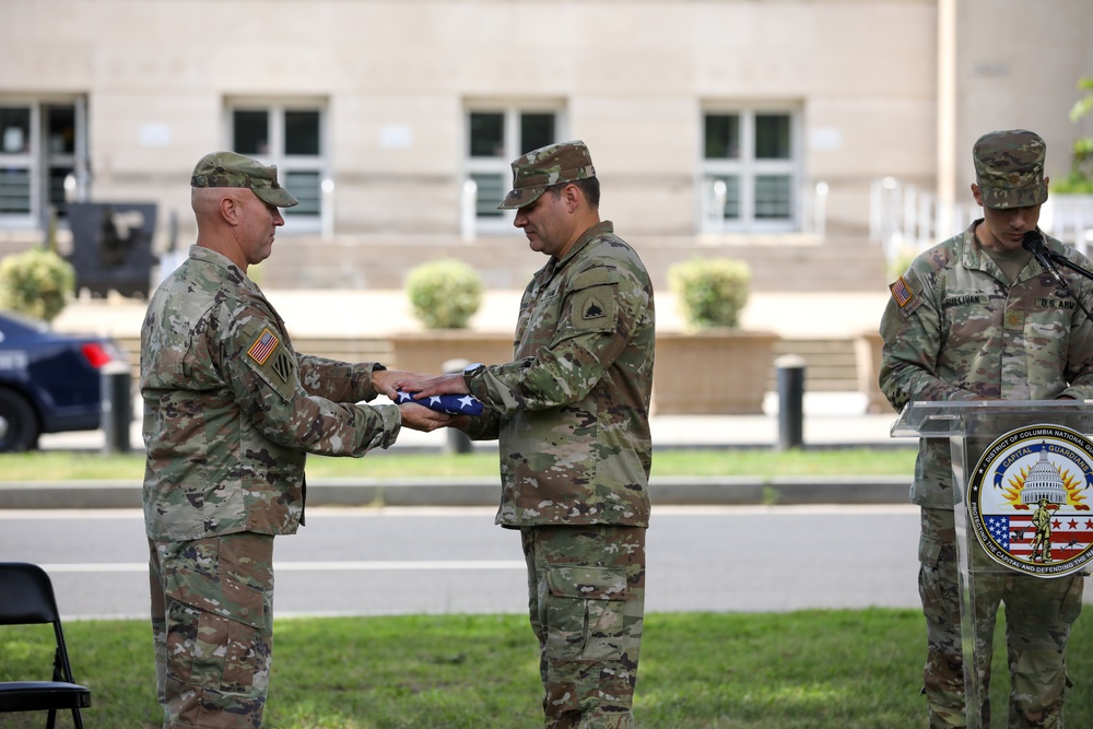 District of Columbia National Guard Holds Retirement Ceremony for Command Sgt. Maj. Jose Cavada