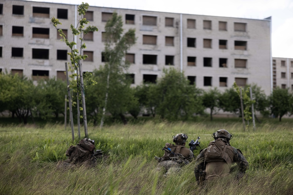BLT 1/8, 24th MEU (SOC) and Latvian National Guard Conduct Urban Terrain Operations during BALTOPS 24
