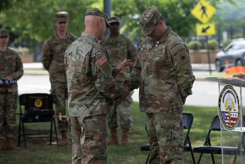 District of Columbia National Guard CSM Jose Cavada Retirement Ceremony