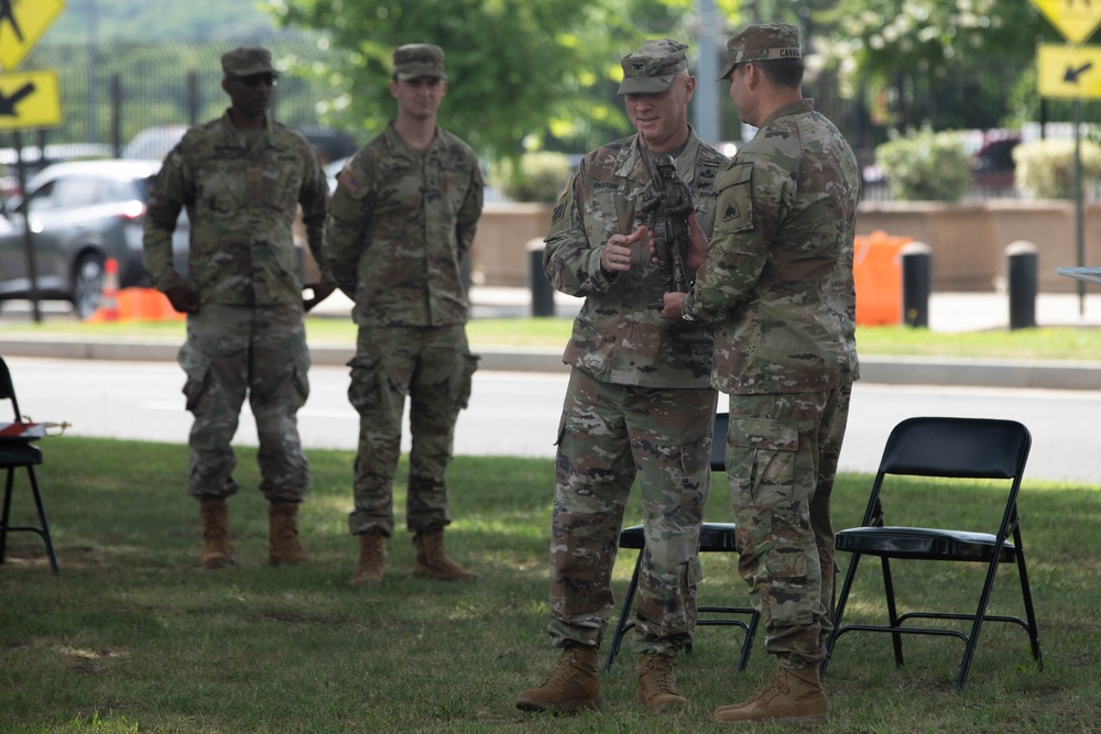 District of Columbia National Guard CSM Jose Cavada Retirement Ceremony