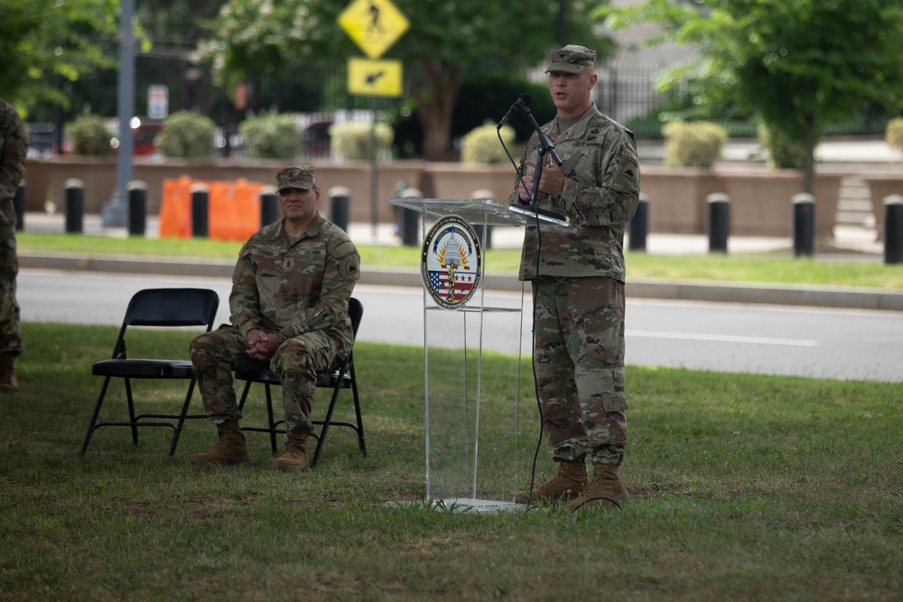 District of Columbia National Guard CSM Jose Cavada Retirement Ceremony