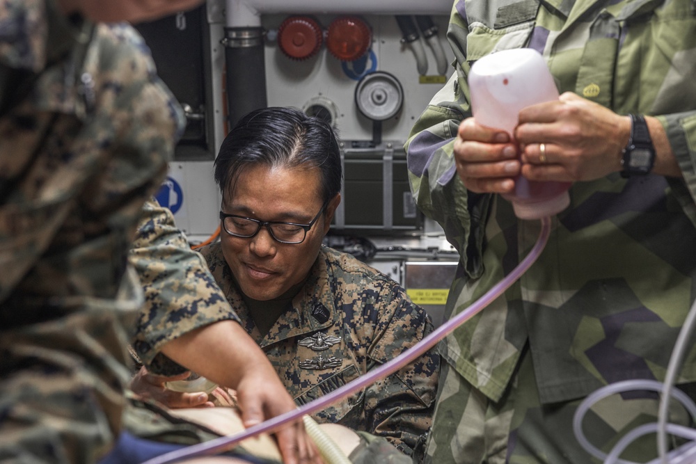 CB90 class fast assault craft Medical Evacuation Event