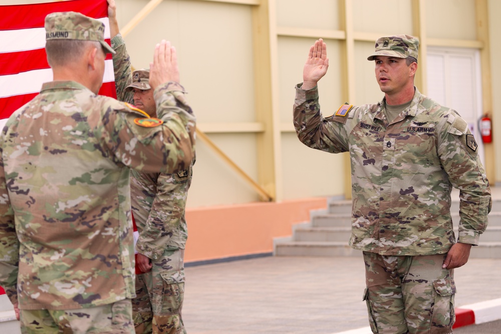 AL24 reenlistment ceremony