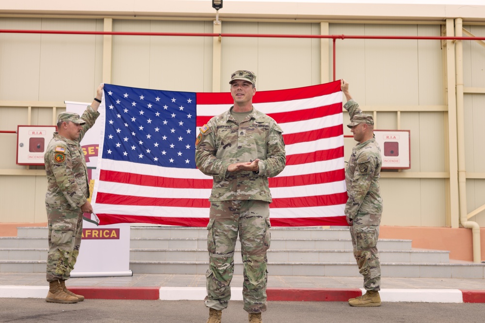 AL24 reenlistment ceremony