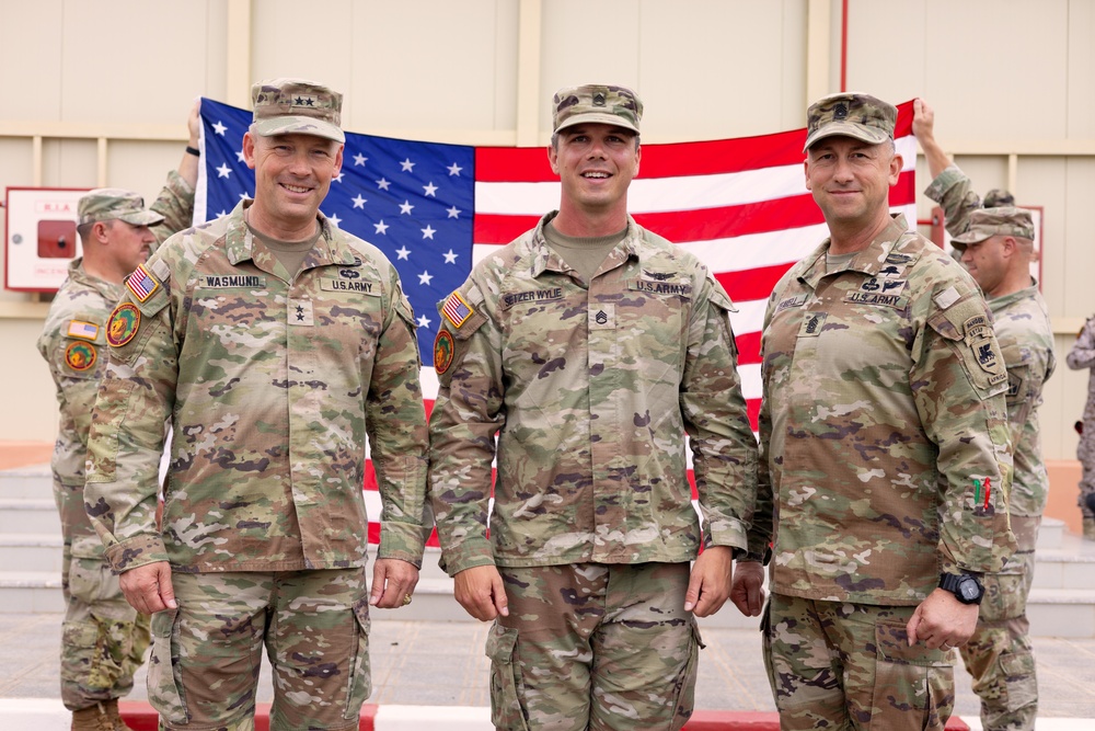 AL24 reenlistment ceremony