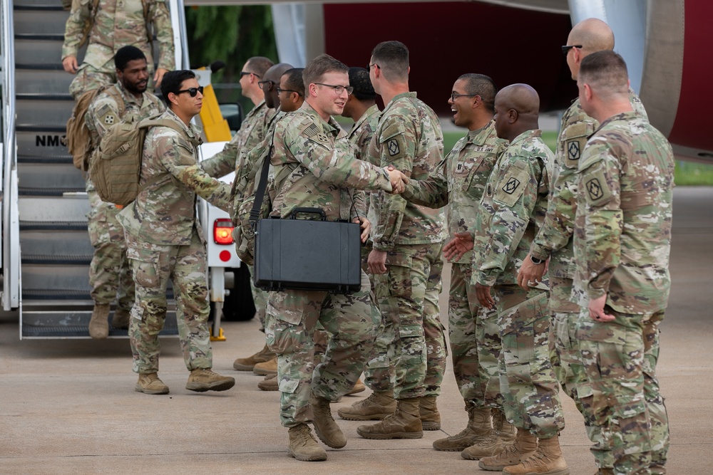 Bravo Battery, 1-14th Field Artillery returns from Europe