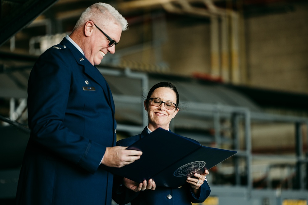 Chief Master Sgt. Lora Noble retires with over 25 years in service