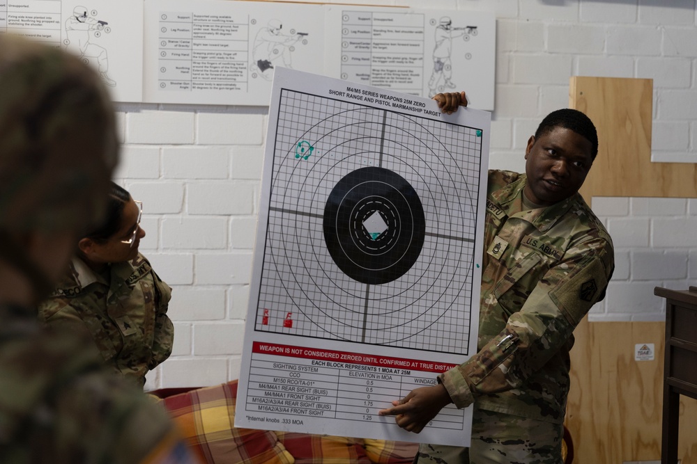 83rd CSSB preps for weapons qualification with EST II