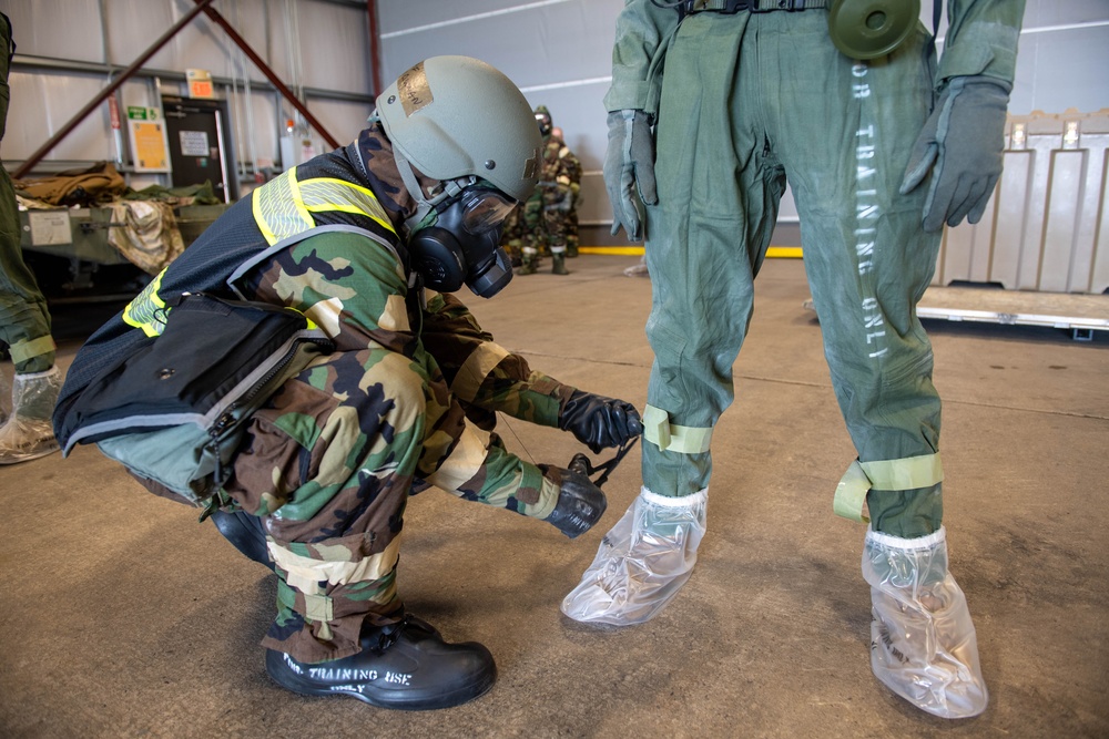 Iron Keystone 2024 confronts forward operating base decontamination scenario