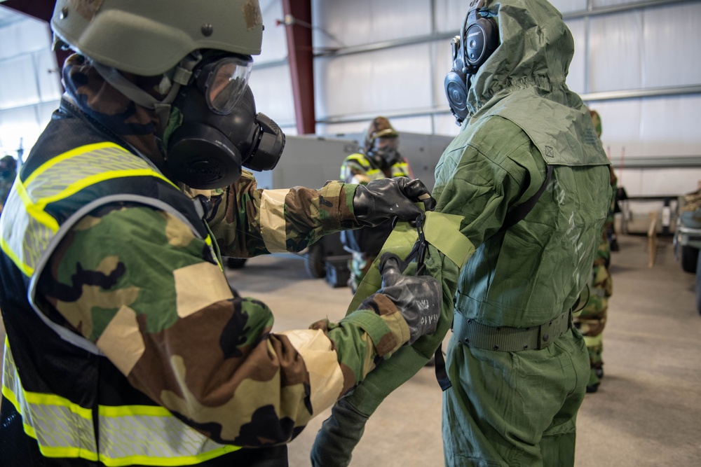 Iron Keystone 2024 confronts forward operating base decontamination scenario