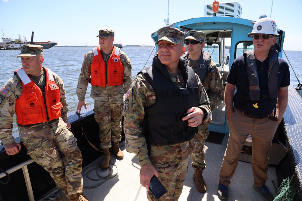 Unified Command leadership visits Baltimore’s Key Bridge, Federal Channel