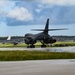 A 37th Expeditionary Bomb Squadron B-1B Lancer takes off at Andersen Air Force Base during BTF 24-6