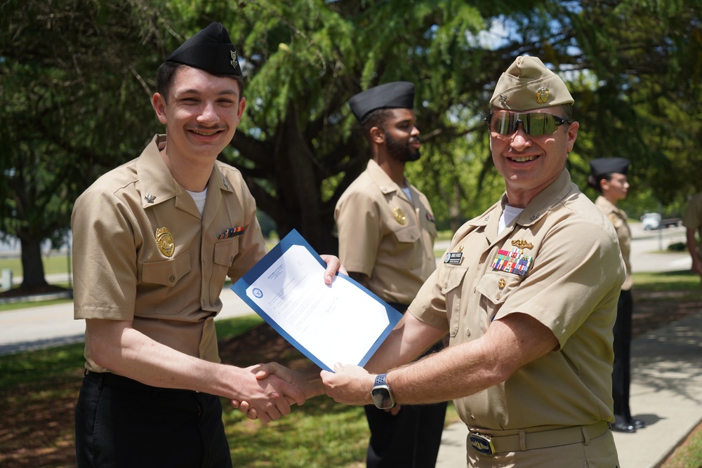 NWS Yorktown promotion ceremony at Missile Park