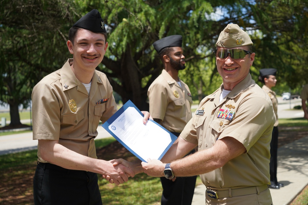 NWS Yorktown promotion ceremony at Missile Park