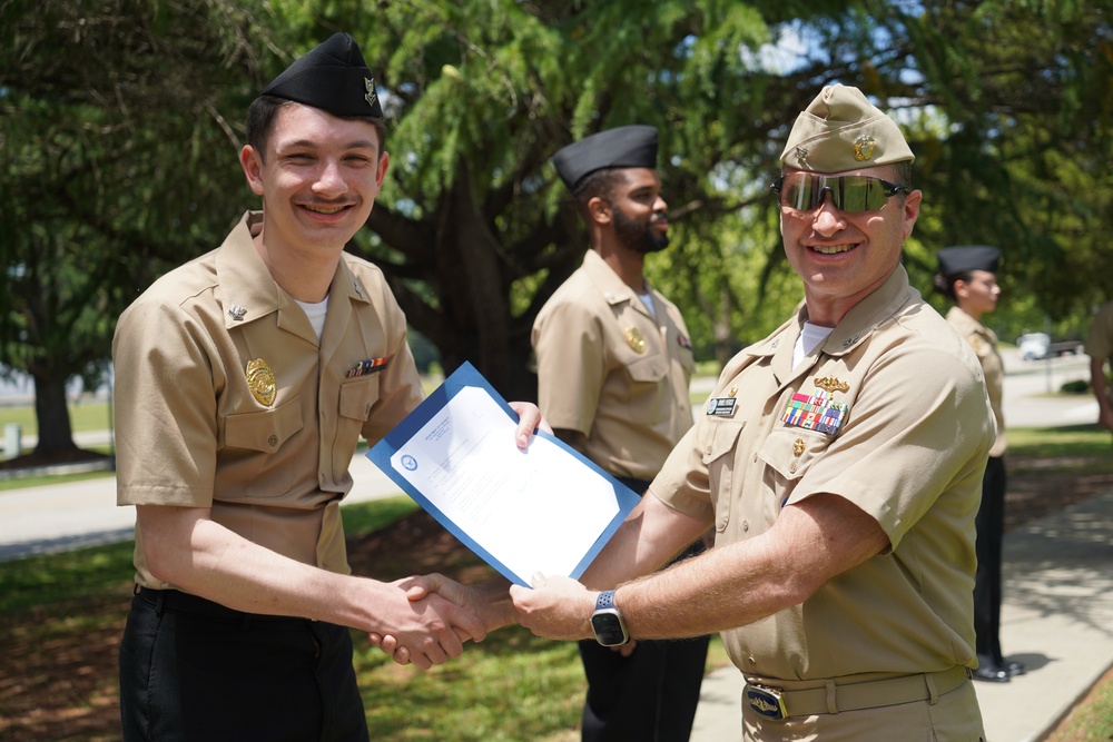 NWS Yorktown promotion ceremony at Missile Park