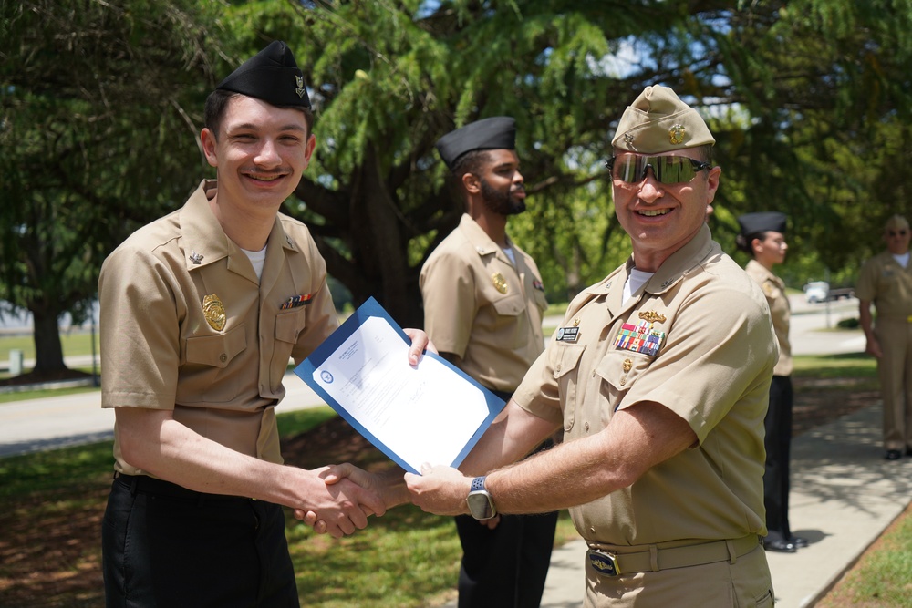 NWS Yorktown promotion ceremony at Missile Park