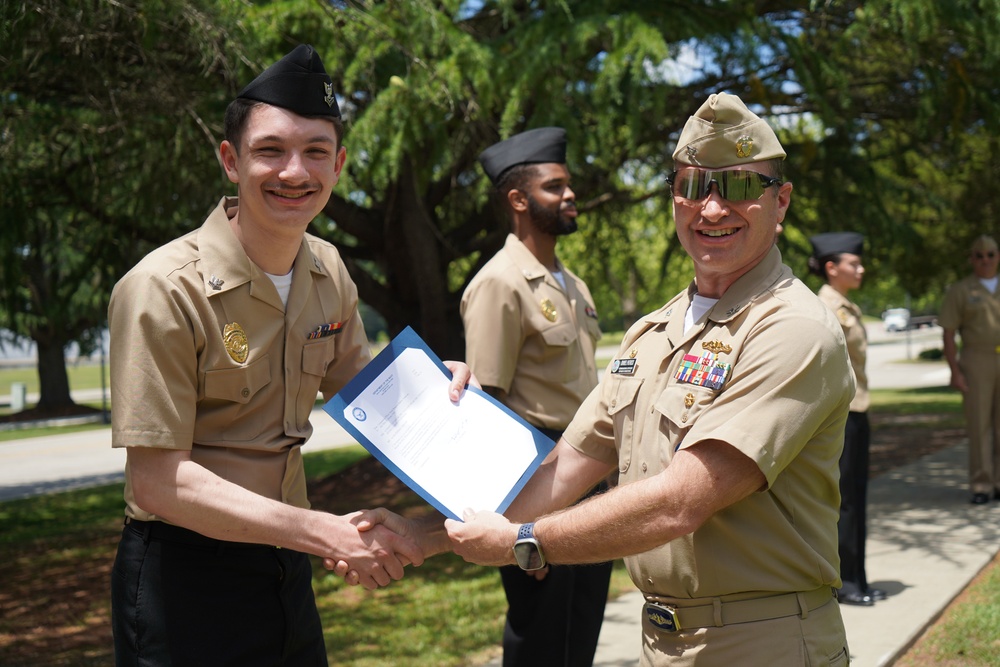 NWS Yorktown promotion ceremony at Missile Park