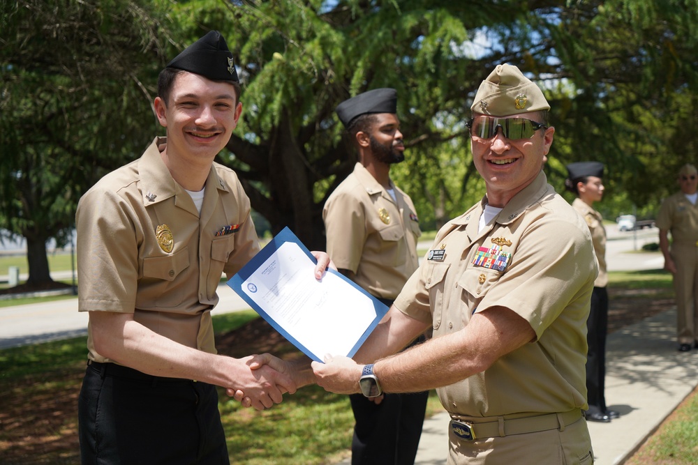 NWS Yorktown promotion ceremony at Missile Park