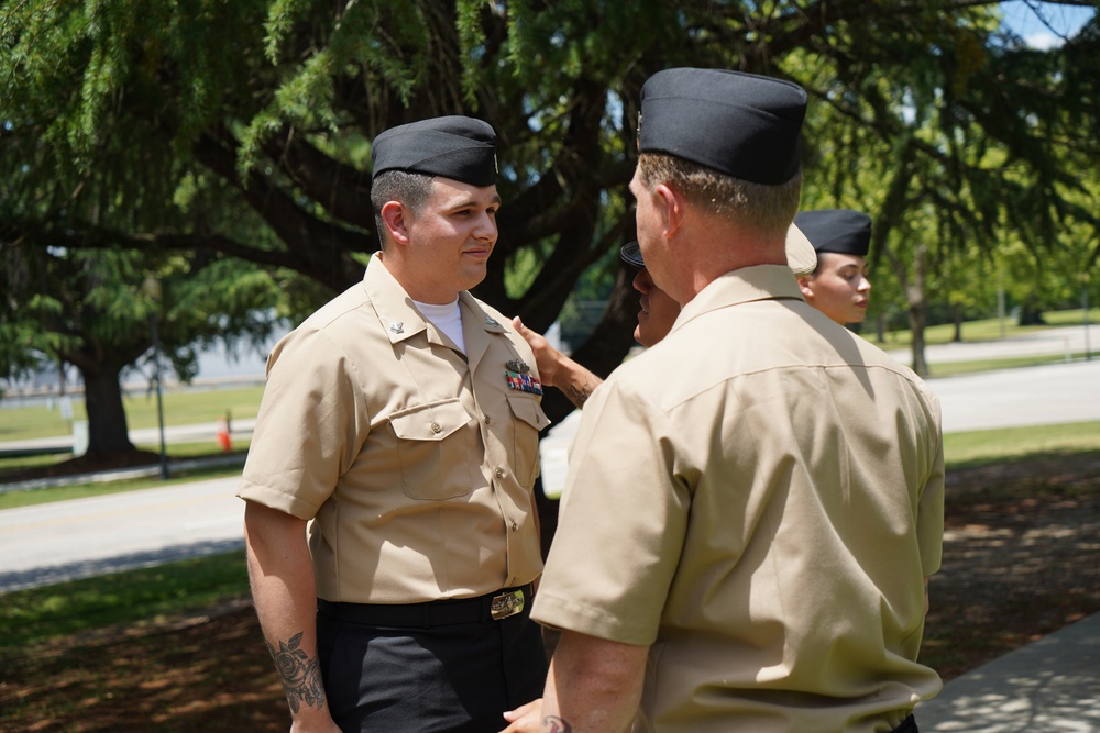 NWS Yorktown promotion ceremony at Missile Park