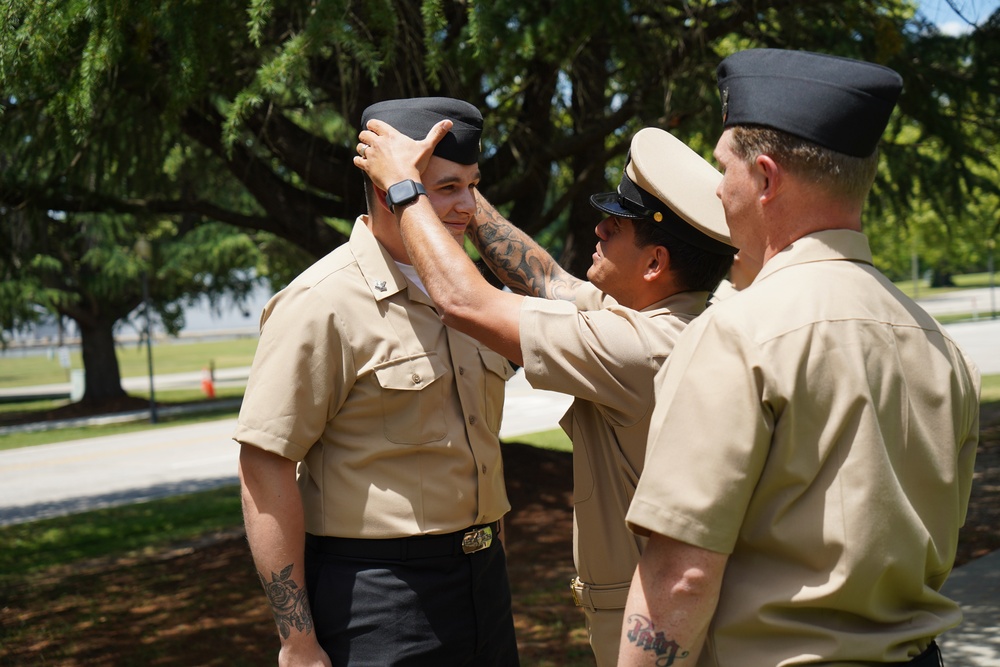 NWS Yorktown promotion ceremony at Missile Park