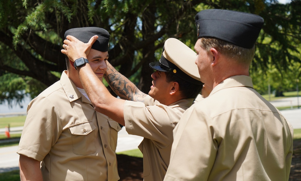 NWS Yorktown promotion ceremony at Missile Park