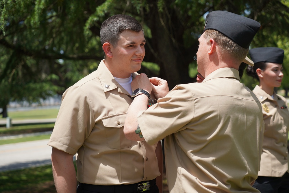 NWS Yorktown promotion ceremony at Missile Park