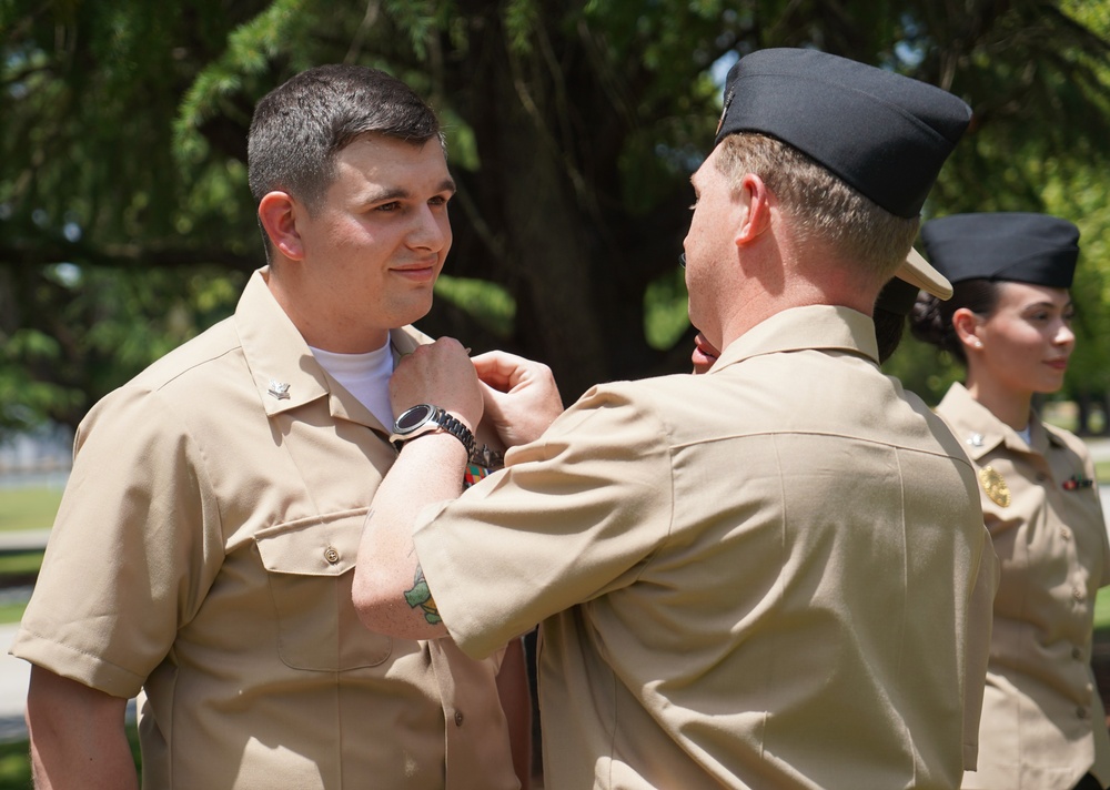 NWS Yorktown promotion ceremony at Missile Park