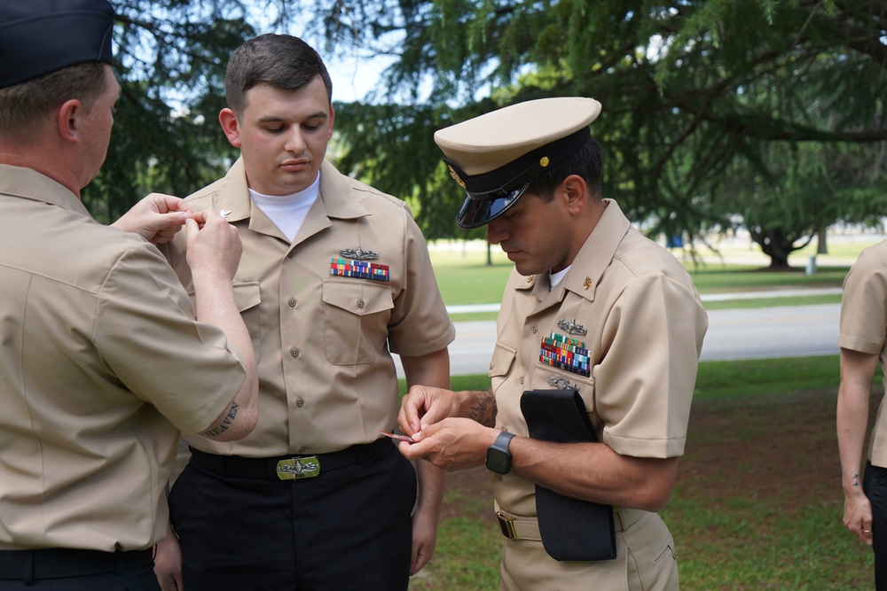 NWS Yorktown promotion ceremony at Missile Park