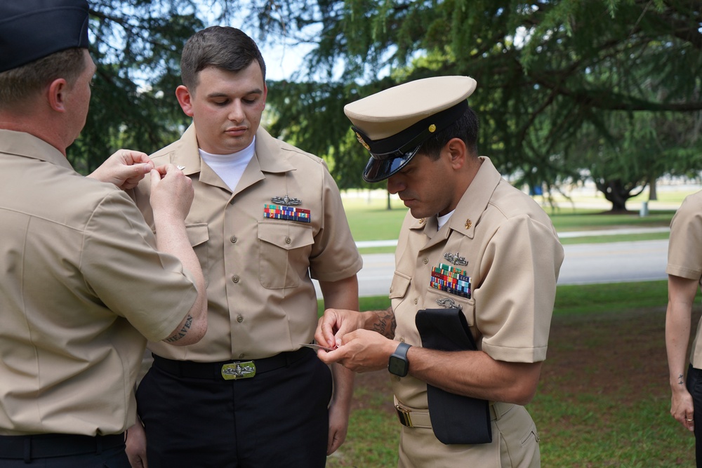 NWS Yorktown promotion ceremony at Missile Park