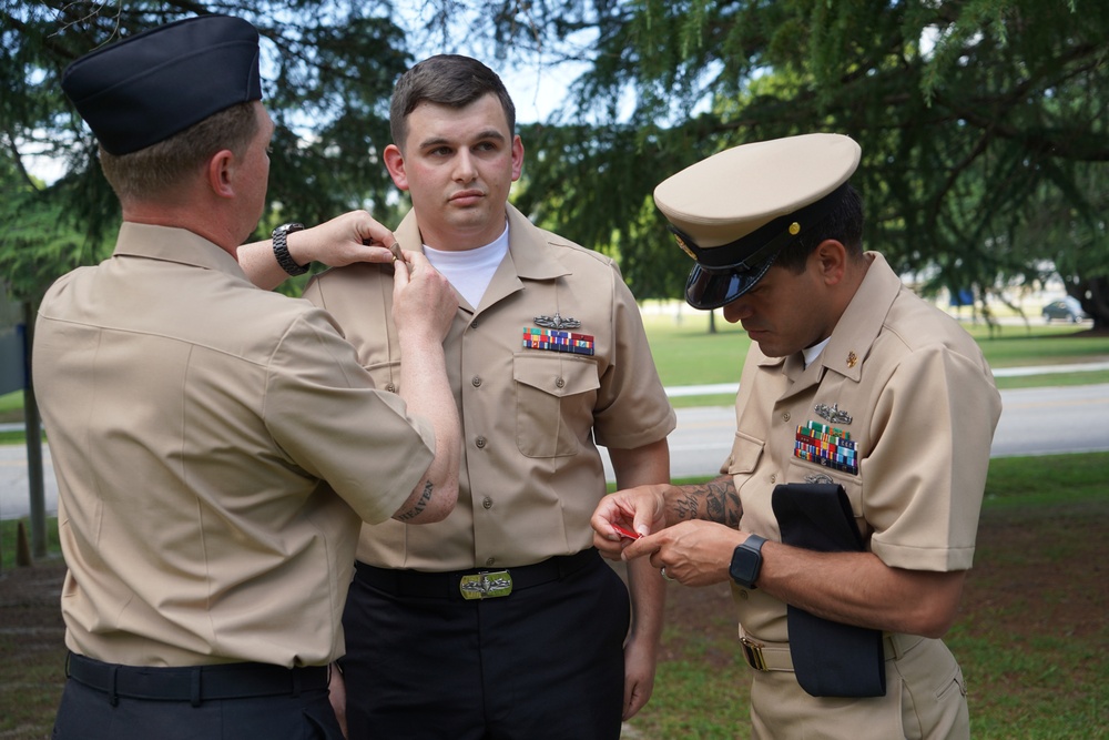 NWS Yorktown promotion ceremony at Missile Park