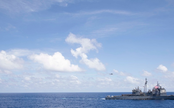 Reagan Carrier Strike Group, USS Blue Ridge, and JMSDF sail together