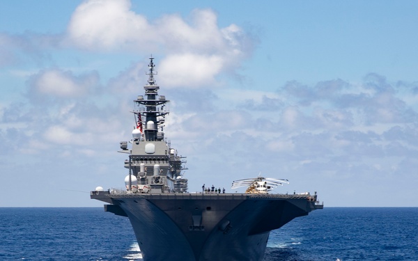 Reagan Carrier Strike Group, USS Blue Ridge, and JMSDF sail together