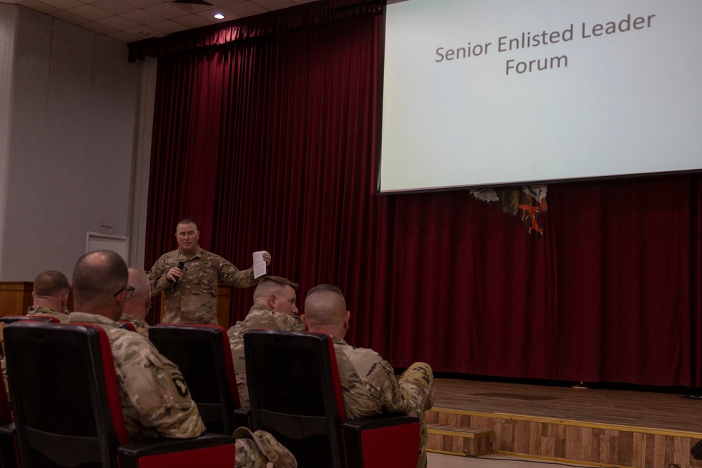 Task Force Spartan Senior Enlisted Forum May 2024